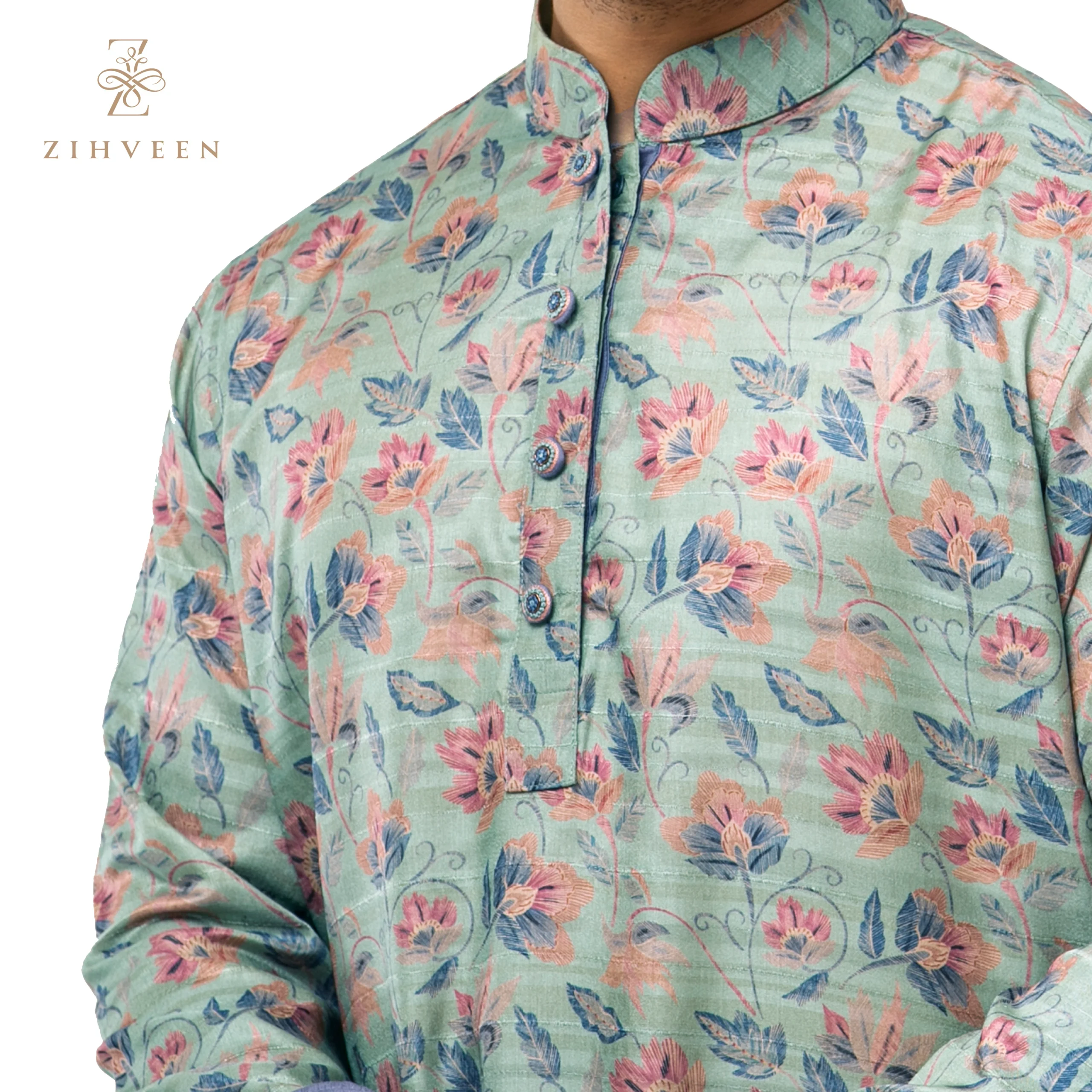 Floral Digital Print - ZVDP51A - view 1