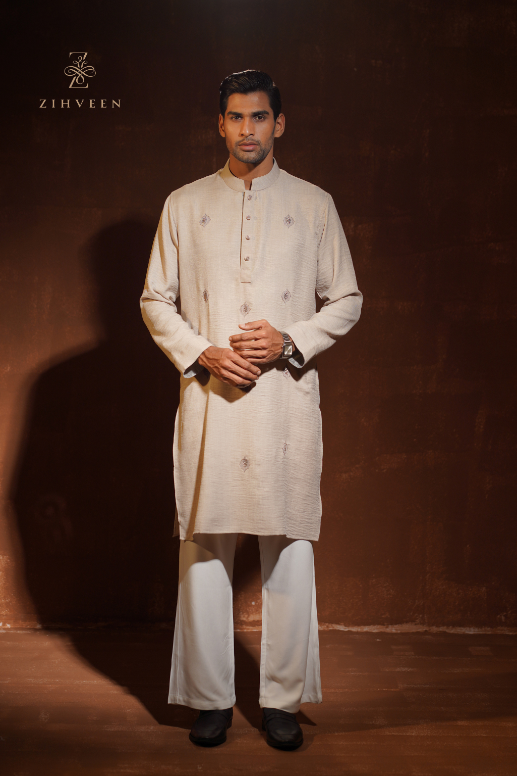 Ballet white with all-over Zardoji - view 2