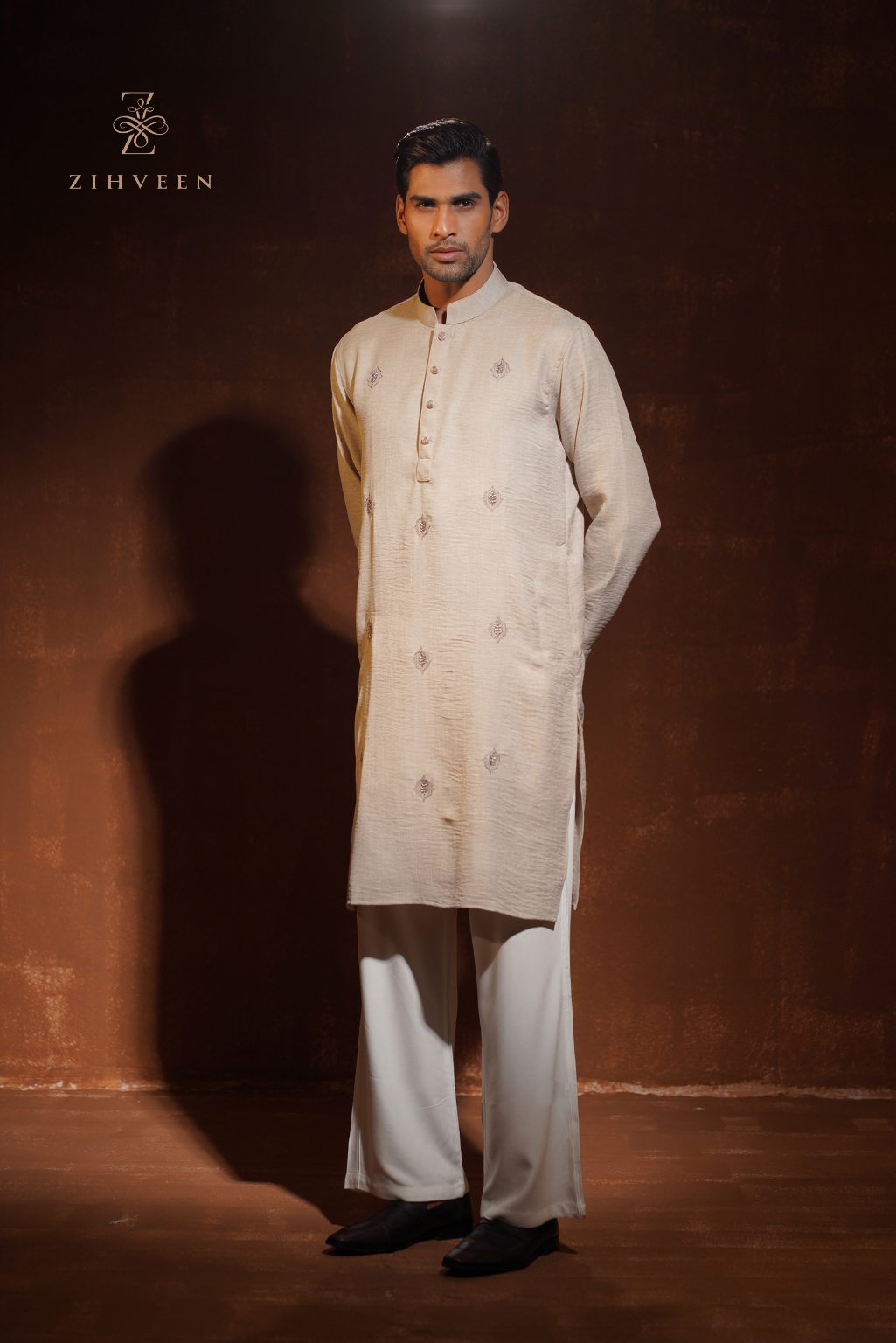 Ballet white with all-over Zardoji - view 3